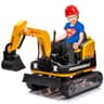 JOYLDIAS 12V 360-Degree Rotating Excavator and Bulldozer Ride-On Combo