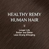 Rich Choices 16-Inch Remy Human Hair Halo Extensions with Secure Clips