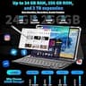 10-Inch Android 15 Gaming Tablet Bundle with 256GB Storage and 8000mAh Battery