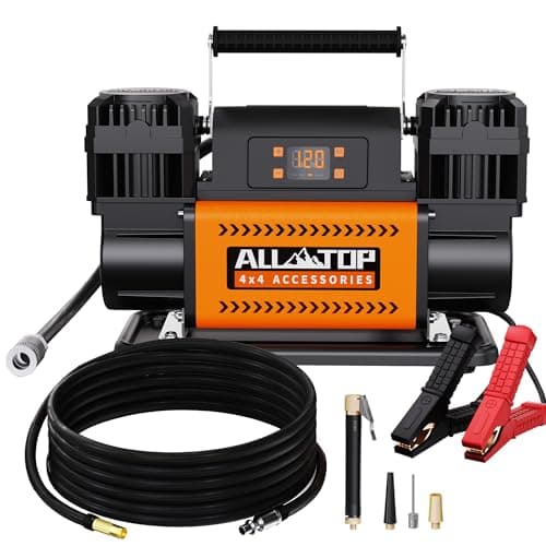 ALL-TOP 12.35 CFM 12V Portable Air Compressor with LCD Preset Controls