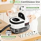 Goyappin 2500W Handheld Steam Cleaner with 59-Inch Hose & LED Controls