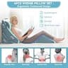 Kingfun 4-Piece Orthopedic Bed Wedge Pillow Set with Anti-Slip Design