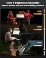 Glocusent 81 LED Rechargeable Clip-On Music Stand Light with 5 Brightness Levels