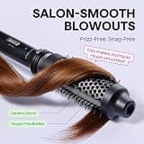 Wavytalk Detachable Head 1.5-Inch Travel Thermal Brush with Universal Voltage