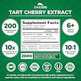 Zazzee Montmorency Tart Cherry 10:1 Extract 200 Vegan Capsule Supplement