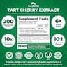 Zazzee Montmorency Tart Cherry 10:1 Extract 200 Vegan Capsule Supplement