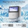 Mountman Built-In Commercial Ice Maker Machine, 110 Lbs Daily Output, 33 Lbs