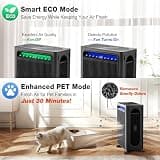 KNKA APH4000 Large Room True HEPA Air Purifier with Real-Time AQI Display