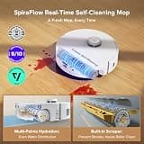 Roborock Qrevo Curv 2 Flow Robot Vacuum with SpiraFlow Self-Cleaning Mop