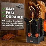 JobSite Mighty Dry Heavy Duty Boot and Shoe Dryer with Heat Blower Fan