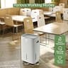 Waykar Heavy Duty 150-Pint Dehumidifier with 90-Degree Auto-Swing Airflow