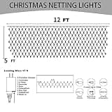 Dazzle Bright 360 LED Connectable Outdoor Christmas Net Lights, 12x5ft