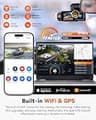 Vantrue N2X 2.7K Dual Channel Front and Interior Dash Cam with 5G WiFi