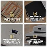 HTVRONT 15x15 Inch Auto Heat Press Machine for Sublimation and Vinyl Projects