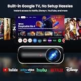 HAPPRUN Official Licensed Google TV 4K UHD Smart Projector