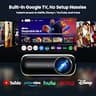 HAPPRUN Official Licensed Google TV 4K UHD Smart Projector