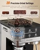 Hausmojo Espresso Machine with Grinder, Milk Frother & Cold Brew Mode