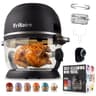 Non Toxic Air Fryer Pro 5-Quart 9-in-1 Glass Air Fryer with Rotisserie