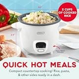 Dash Mini Ceramic Rice Cooker with Removable Pot for Single Servings, 1-Cup