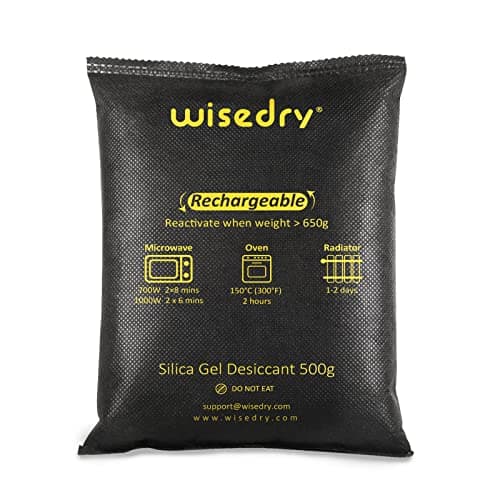 Wisedry Rechargeable Silica Gel Car and Safe Dehumidifier Packets (500 Grams)