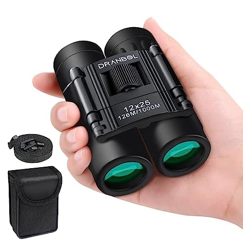 Dranbol 12x25 Mini Pocket Binoculars with BAK4 Roof Prism & Multi-Layered Lens Coating