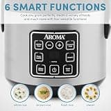 AROMA 8-Cup Digital Multicooker & Rice Cooker with Sensor Logic Technology
