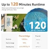 CoasTeering Planet Edge Cordless Pool Vacuum, 120-Minute Runtime, 7.5 lbs