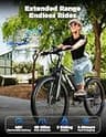 Misodo 26-Inch Step-Through Cruiser Electric Bike, 1500W Motor, 48V 10Ah