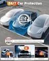 WECOOL 4K UHD 3-Channel Dash Camera with 470° Field of View and 64GB