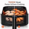 Simple Deluxe 8-in-1 Digital 4-Quart Air Fryer with Visible Cooking Window