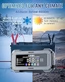 TEMOLA 12V 6A Automatic Smart Trickle Charger with Pulse Repair Mode