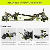 AMORIL 1/10 RTR Brushless RC Monster Truck with Upgradable Geometric Structure
