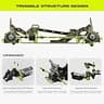 AMORIL 1/10 RTR Brushless RC Monster Truck with Upgradable Geometric Structure