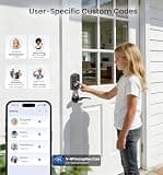 Veise VE017 Fingerprint Smart Door Lock Deadbolt with 8-in-1 Entry