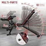 XDDIAS Adjustable Workout Bench with Leg Extension and Extended Headrest