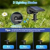 NYMPHY IP68 Waterproof 56-LED Solar Powered Garden Yard Spot Lights (6-Pack)