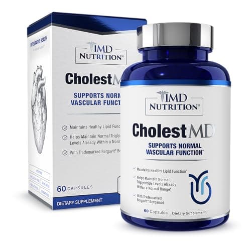 1MD Nutrition CholestMD with Bergavit & Olive Leaf Extract, 60 Capsules