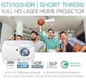 Optoma GT2100HDR Compact Short Throw Laser Projector, 1080p, 4200 Lumens