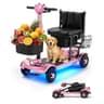 Ecomobi Lightweight 4-Wheel Travel Mobility Scooter