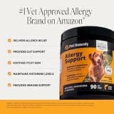 Premium Dog Allergy Relief Immunity Chews with Salmon Oil & Probiotics, 90 Ct