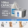 Veken Award-Winning Stainless Steel Cat Water Fountain with 5-Stage Filter 3.2L