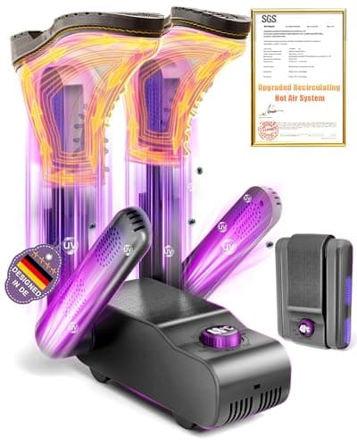 Upgraded 5.0 500W High Power Boot Dryer with UV Sanitization Technology