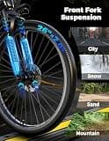 Misodo 26-Inch Step-Through Cruiser Electric Bike, 1500W Motor, 48V 10Ah