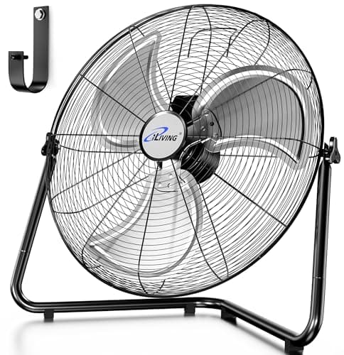 iLIVING 20-Inch Heavy Duty Hybrid Floor and Wall Mount Fan with 5750 CFM