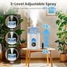 GloryAir 6L Top-Fill Cool and Warm Mist Humidifier with Ambient Lighting
