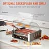 VEVOR 11-Roller Commercial Hot Dog Roller Machine, 30-Dog Capacity, 1800W