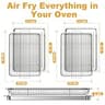 Donguli Extra-Large Stainless Steel Oven Air Fryer Basket Two-Piece Set