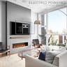 VIVO Electric Motorized Above Fireplace Pull-Down TV Wall Mount System