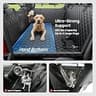 REEVAA XL Dog Truck Seat Cover with Reinforced Hard Bottom for SUVs and Trucks