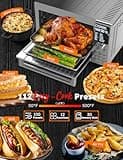 Nuwave Bravo XL Pro Air Fryer Toaster Oven with Reversible Grill Plate, 30-Quart